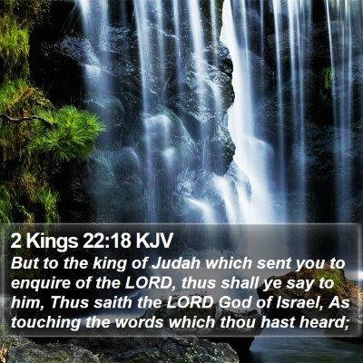 2 Kings 22:18 KJV Bible Verse Image