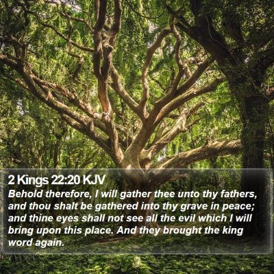 2 Kings 22:20 KJV Bible Verse Image