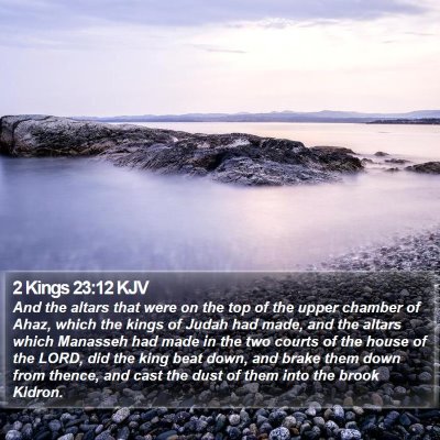 2 Kings 23:12 KJV Bible Verse Image