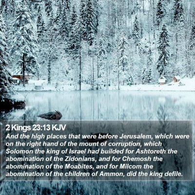 2 Kings 23:13 KJV Bible Verse Image