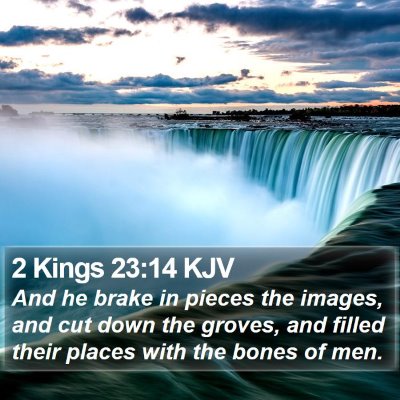 2 Kings 23:14 KJV Bible Verse Image
