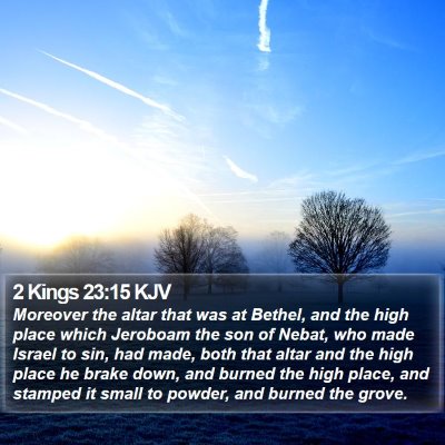 2 Kings 23:15 KJV Bible Verse Image