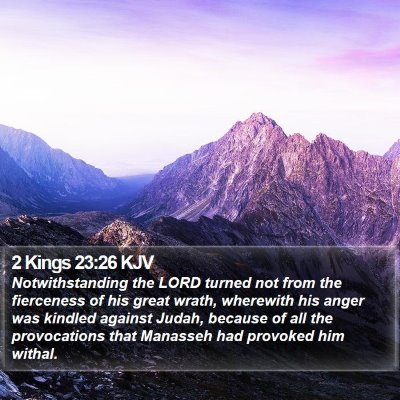 2 Kings 23:26 KJV Bible Verse Image