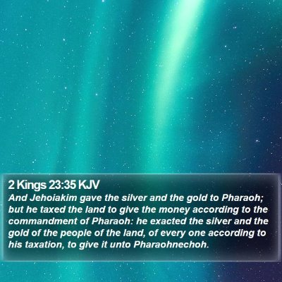 2 Kings 23:35 KJV Bible Verse Image