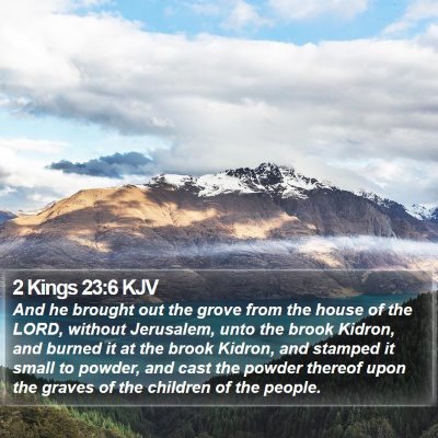 2 Kings 23:6 KJV Bible Verse Image