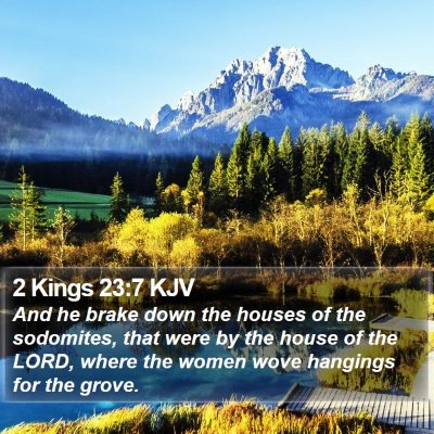 2 Kings 23:7 KJV Bible Verse Image