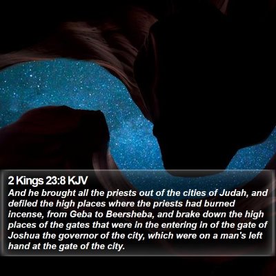 2 Kings 23:8 KJV Bible Verse Image