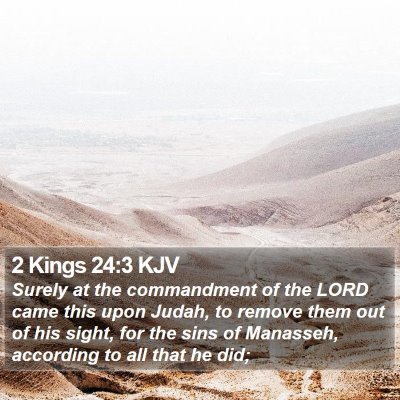 2 Kings 24:3 KJV Bible Verse Image
