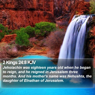 2 Kings 24:8 KJV Bible Verse Image