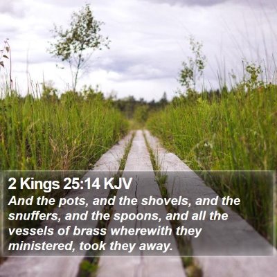 2 Kings 25:14 KJV Bible Verse Image