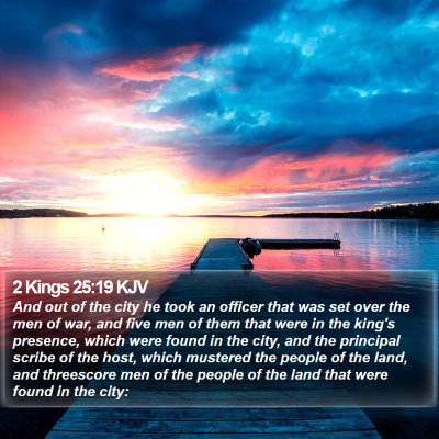 2 Kings 25:19 KJV Bible Verse Image