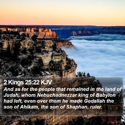2 Kings 25:22 KJV Bible Verse Image