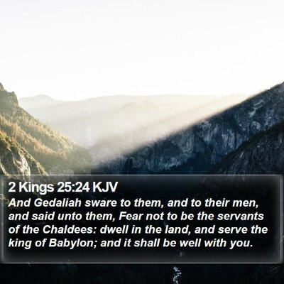 2 Kings 25:24 KJV Bible Verse Image