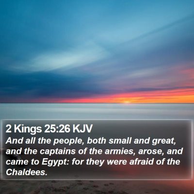2 Kings 25:26 KJV Bible Verse Image