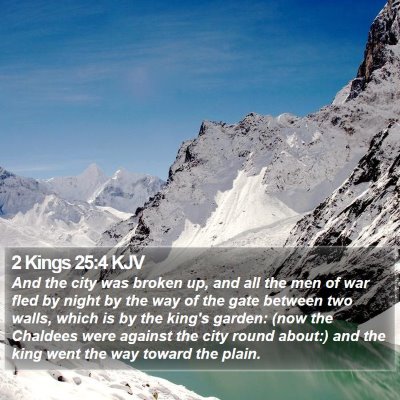 2 Kings 25:4 KJV Bible Verse Image