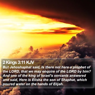 2 Kings 3:11 KJV Bible Verse Image