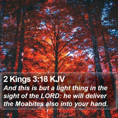 2 Kings 3:18 KJV Bible Verse Image
