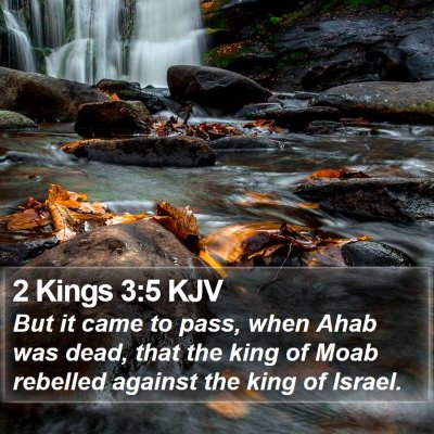 2 Kings 3:5 KJV Bible Verse Image