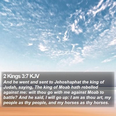 2 Kings 3:7 KJV Bible Verse Image