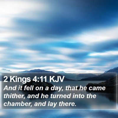 2 Kings 4:11 KJV Bible Verse Image