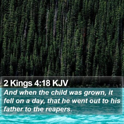 2 Kings 4:18 KJV Bible Verse Image