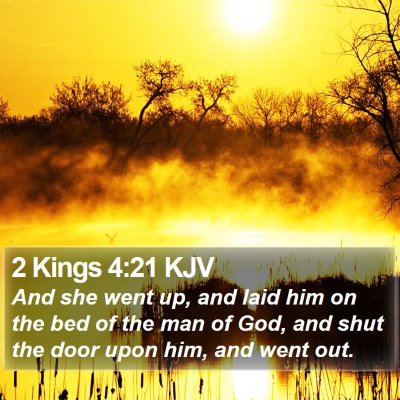 2 Kings 4:21 KJV Bible Verse Image