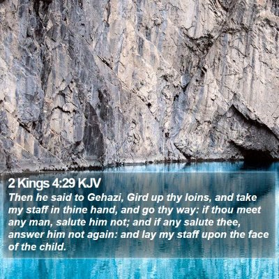 2 Kings 4:29 KJV Bible Verse Image