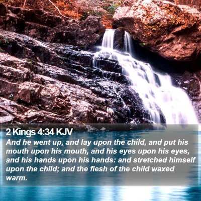 2 Kings 4:34 KJV Bible Verse Image