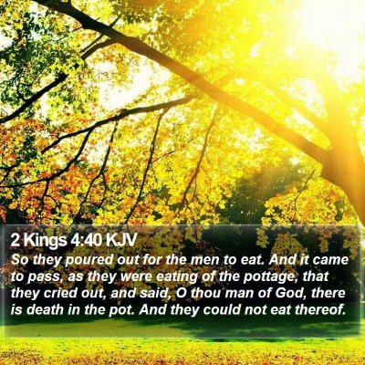 2 Kings 4:40 KJV Bible Verse Image