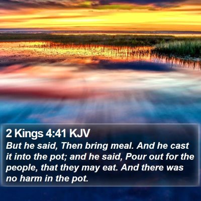 2 Kings 4:41 KJV Bible Verse Image