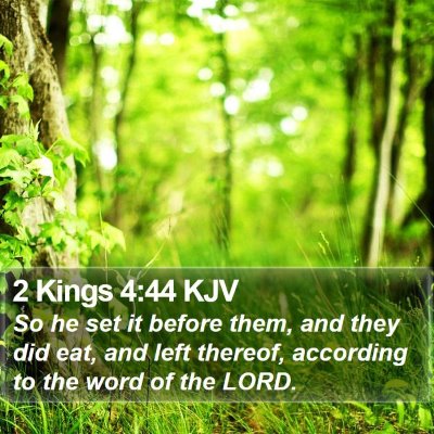 2 Kings 4:44 KJV Bible Verse Image