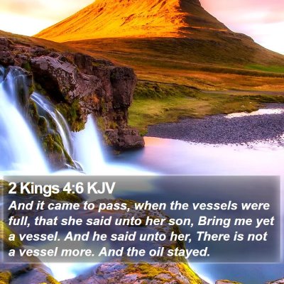 2 Kings 4:6 KJV Bible Verse Image