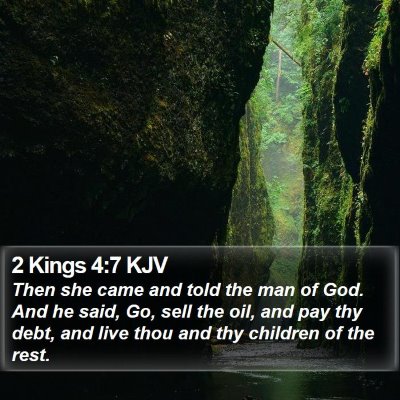 2 Kings 4:7 KJV Bible Verse Image