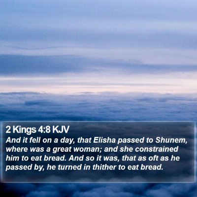 2 Kings 4:8 KJV Bible Verse Image