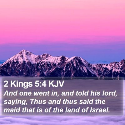2 Kings 5:4 KJV Bible Verse Image