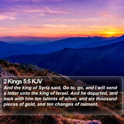 2 Kings 5:5 KJV Bible Verse Image