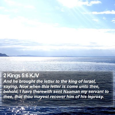 2 Kings 5:6 KJV Bible Verse Image