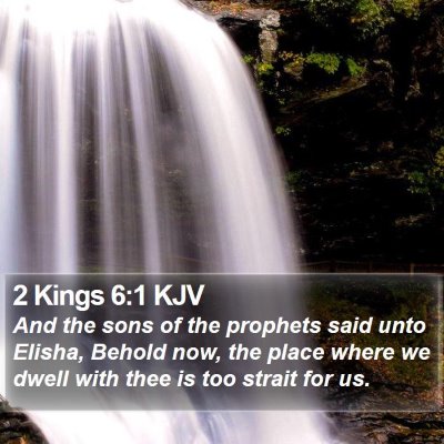 2 Kings 6:1 KJV Bible Verse Image