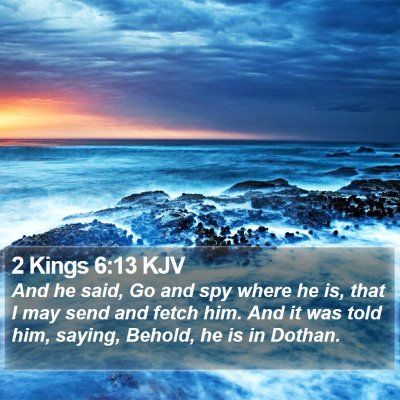 2 Kings 6:13 KJV Bible Verse Image