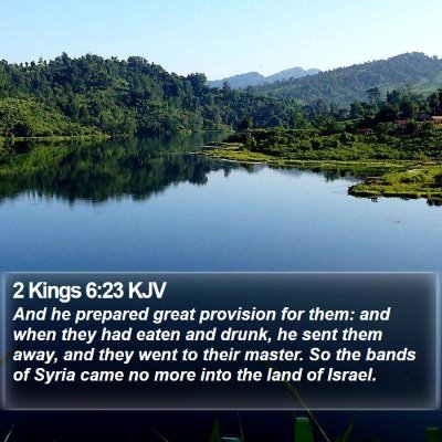 2 Kings 6:23 KJV Bible Verse Image