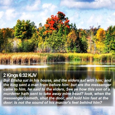 2 Kings 6:32 KJV Bible Verse Image
