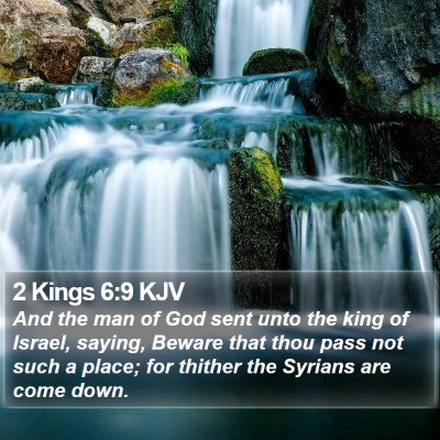 2 Kings 6:9 KJV Bible Verse Image