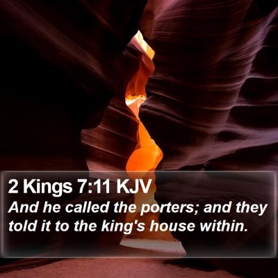 2 Kings 7:11 KJV Bible Verse Image