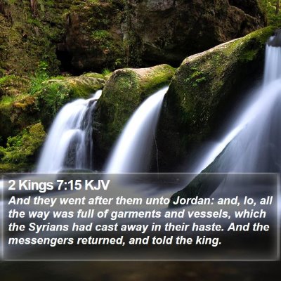 2 Kings 7:15 KJV Bible Verse Image