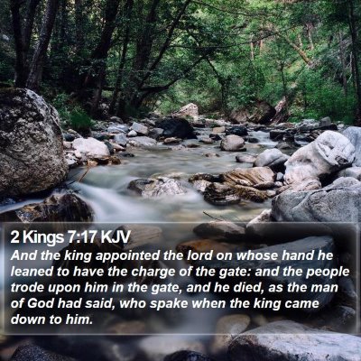2 Kings 7:17 KJV Bible Verse Image