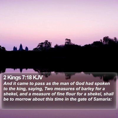 2 Kings 7:18 KJV Bible Verse Image