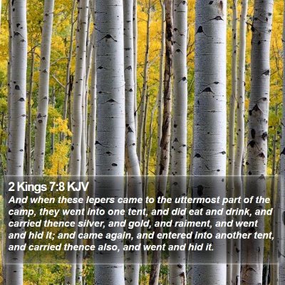 2 Kings 7:8 KJV Bible Verse Image