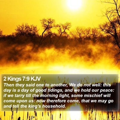 2 Kings 7:9 KJV Bible Verse Image