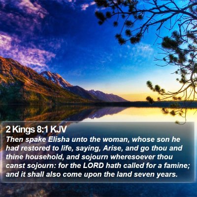 2 Kings 8:1 KJV Bible Verse Image