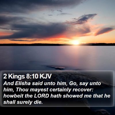 2 Kings 8:10 KJV Bible Verse Image